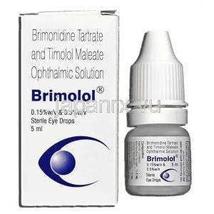 ブリモニジン酒石酸塩/ チモロール 点眼薬 (コンビガン ジェネリック)